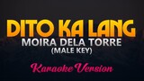 Moira Dela Torre- Dito Ka Lang (In My Heart - Flower of Evil OST)(Karaoke Version) | MALE KEY
