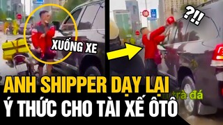 Anh SHIPPER RỬA NỘI THẤT cho xe ô tô sau khi bị CHỦ XE PHÓNG NHANH TẠT ƯỚT HẾT NGƯỜI