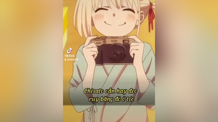 Ý nghĩa ruy băng của Chisato ? lycorisrecoil chisato chisatonishikigi quancaphebaton chisatoxtakina takina animevietsub animehay lycoris