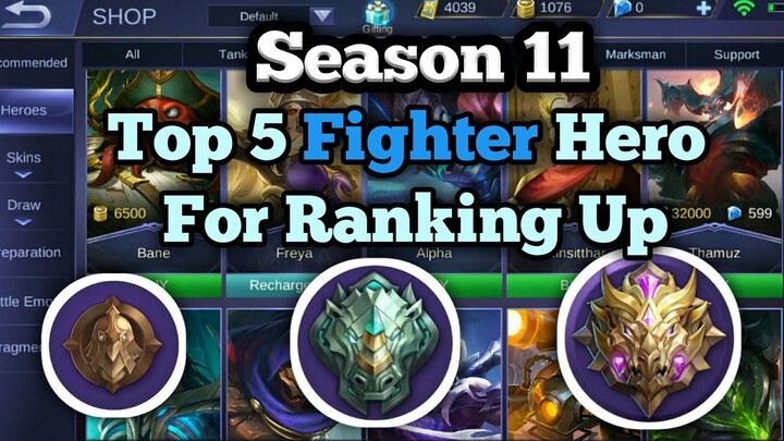 Season 11 Top 5 fighter hero | Mobile Legends