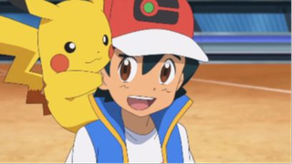 Ash x Pikachu together Moment