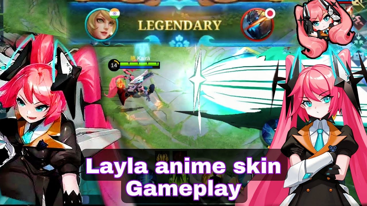 Layla Mobile Legend Hero Character Illustration