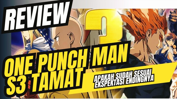 Anime one Punch man S3 tamat di episode 12, ditutup pertarungan saitama vs orochi