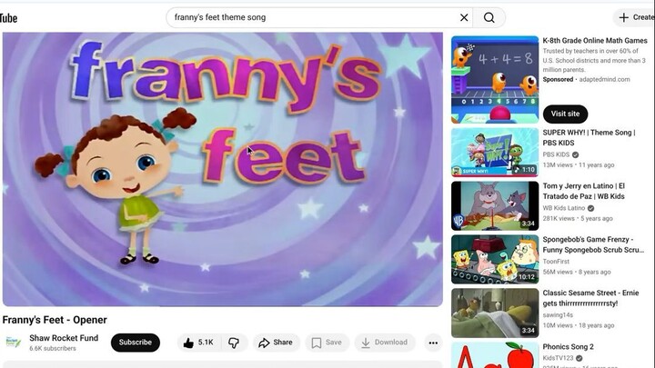 Franny's Feet Theme Song