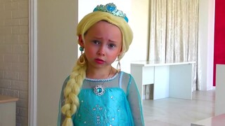 Alice Dress Up Frozen Princess Elsa & Princess Anna Ice Queen