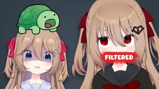 The filter did a great job, and Evil's hell joke almost broke