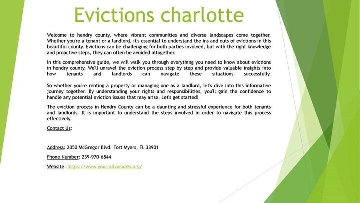 Evictions charlotte