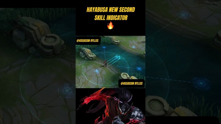 HAYABUSA NEW 2ND SKILL INDICATOR! #hayabusagameplay #hayabusabuild #rylles #mobilelegends #msc