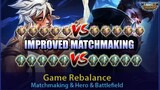 IMPROVED MATCHMAKING IS HERE! EVENTS, NERFED ITEMS, AND MORE  - MLBB