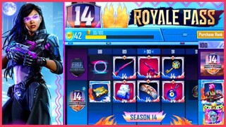 THÔNG TIN ROYALE PASS SEASON 14 | SKIN M416, TRANG PHỤC RP 100, SKIN MŨ 3 XỊN SÒ || PUBG MOBILE