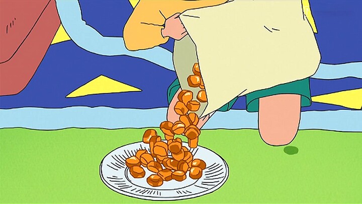 【ชินจังจอมแก่น】อาไถมาเยี่ยมบ้านโนฮาระ ขนมที่เอามาฝากอร่อยสุดๆ!