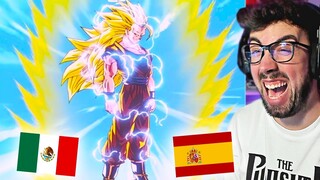 😂 ESPAÑOL REACCIONA A DRAGON BALL LATINO vs ESPAÑOL 😂 TRANSFORMACION GOKU SSJ3 😱