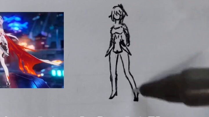 ใช้เวลาเพียง 5 นาที! สอนวิธีวาด Herrscher of Fire บนกระดาษและสร้างแอนิเมชั่นง่ายๆ! (มีรายละเอียดการส