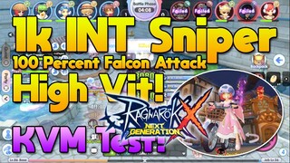 1K INT with 100 percent Falcon Attack & Vit Type KVM Test [ROX]