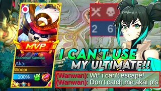 NEW AKAI TRICK TO COUNTER PRO WANWAN EASILY! | AKAI TOP 1 GLOBAL | MLBB