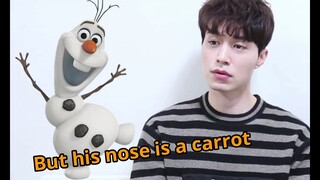 Lee Dong Wook looks like Frozen Olaf?