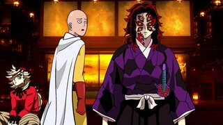 If Saitama Was In (Demon Slayer) Part 2 Upper Moon Meeting…