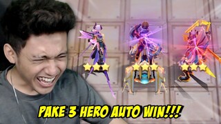 MENANG GAMPANG PAKE 3 HERO DOANG! MUSUH PADA PASRAH! - Magic Chess Mobile Legends