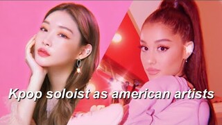 Kpop soloists as American artists