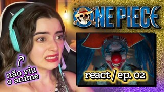 Vendo qual é a do Buggy, o palhaço rebaixado [React One Piece (série) episódio 02] #fzzreage