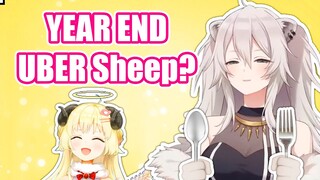 Botan Finds Watame Christmas UBER Sheep and Responds in kind 【Hololive English Sub】