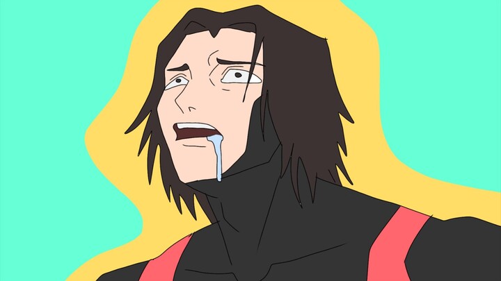 Menggambar Sora waktu momen transformasi jadi monster