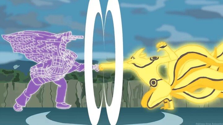 【火柴人动画】 宇智波佐助 VS 漩涡鸣人