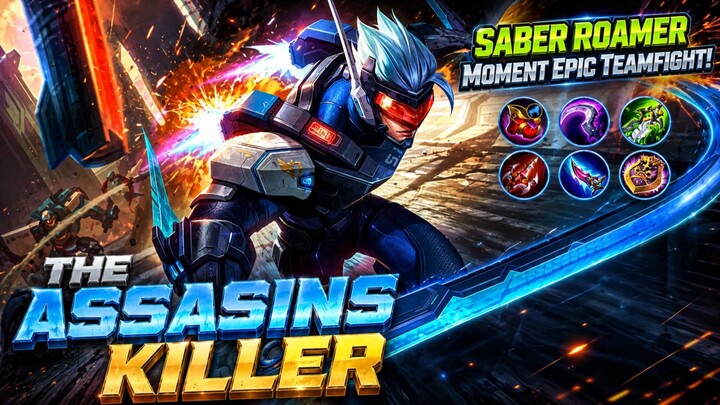 Saber Roam Dire Hit...bantai Lawan | MLBB MOBILE LEGEND
