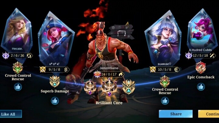 Balmond no Death Challenge | Balmond Brilliant Core  | JemzInGame Balmond Plays (1) | Mobile Legends