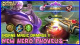 New Hero Phoveus Gameplay , Insane Magic Damage - Mobile Legends Bang Bang