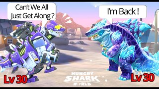 ALL SHARK SIZE COMPARISON LEVEL 1 vs MAX LEVEL | Hungry Shark World