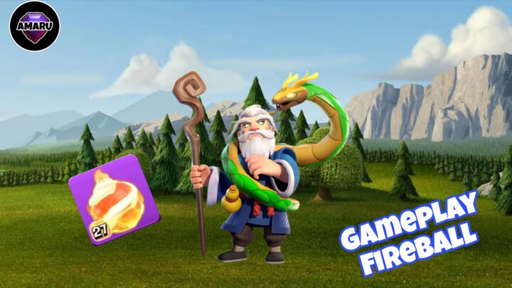 Gameplay Warden walk + Fireball🔥 || Clash of Clans Gameplay