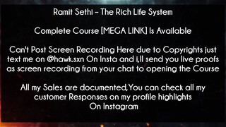 Ramit Sethi Course The Rich Life System Download