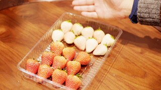 200 tệ mua được 10 quả dâu tây trắng Nhật Bản! Có thực sự ngon hơn dâu tây nội địa không?