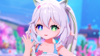 【泳装纳西妲·MMD】💗唔~水 溢出来了喵w~💕