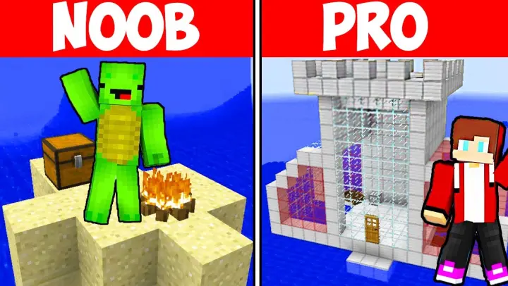 Minecraft NOOB vs PRO: SAFEST WATER SECURITY BASE by Mikey Maizen and JJ