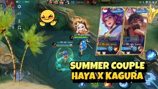 MAIN BARENG BF PAKE SKIN SUMMER COUPLE HAYAGURA!!😍 || MOBILE LEGENDS