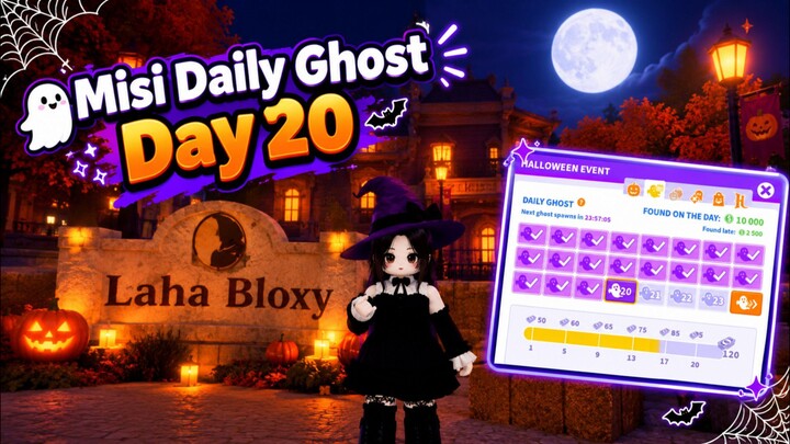 Misi Daily Ghost Day 20 Bloxburg Event Halloween