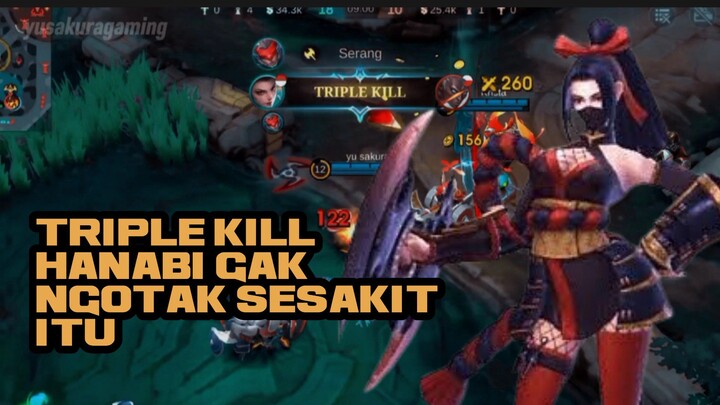 TRIPLE KILL HANABI GAK NGOTAK SESAKIT ITU