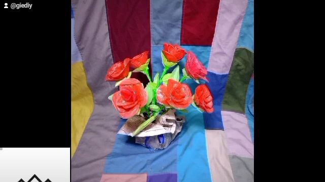 DIY rose flowers made from plastic bag#save_the_earth#diy