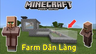 Cách Làm Máy Farm Dân Làng Trong Minecraft PE | Village Farm MCPE/ BE 1.17