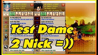 Test Dame Siêu Namec Với Acc Set Kakarot