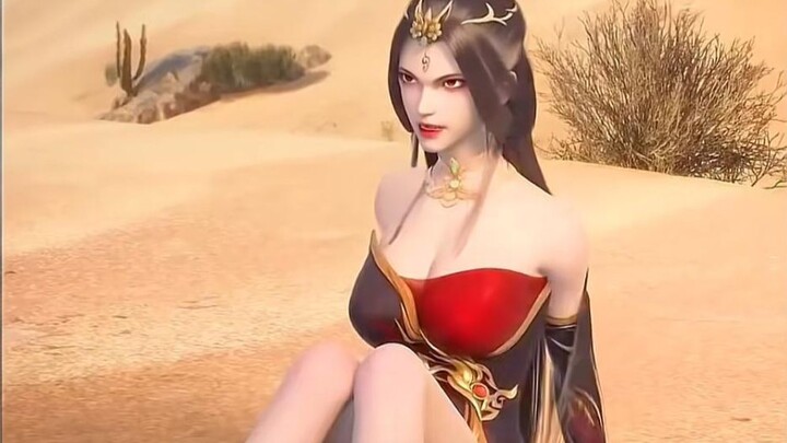 A beautiful white-haired woman offers herself willingly, but the Daoist Master merely wishes to take