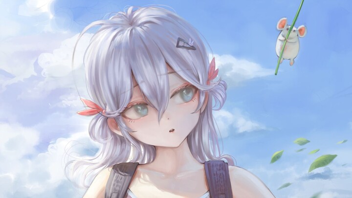 【Proses melukis】musim panas~