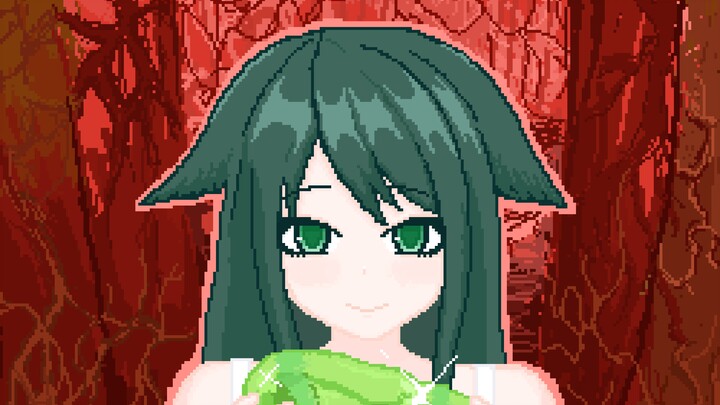 【Pixel Animation】Saya-chan eating jelly