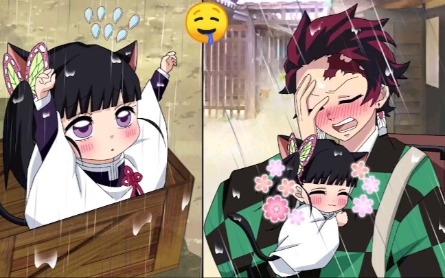 [ Demon Slayer ] Tanjiro met the cute Kanao, so gentle and cute