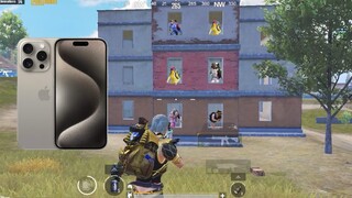 Wow!! MY BEST GAMEPLAY with 15 PRO MAX🔥Pubg Mobile