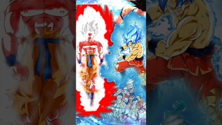 Omni SSJ Goku vs Universal Blue CC Goku || who is strongest #goku #dbz #dbs #sdbh #animeworld