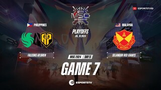 Falcons AP Bren vs Selangor Red Giants GAME 7 GRAND FINAL MSC 2024 | SRG VS FCAP ESPORTSTV