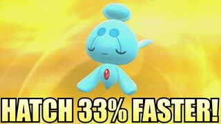 NEW Trick to hatch eggs 33% FASTER in Pokemon Brilliant Diamond Shining Pearl